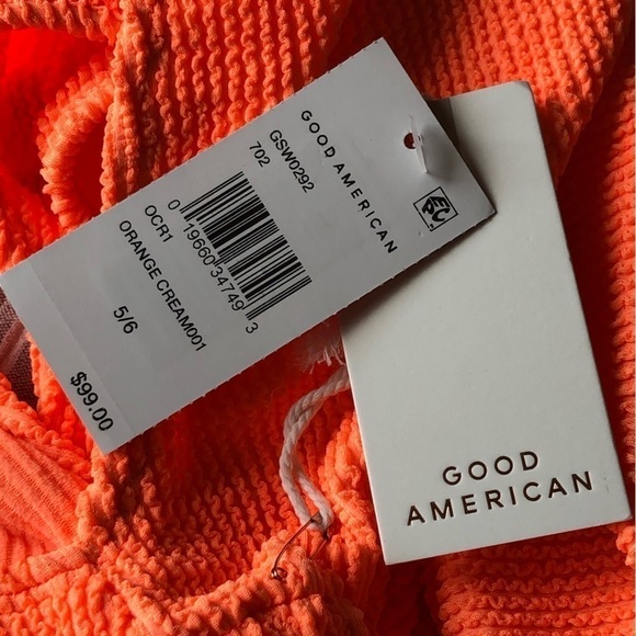 Good American Swimsuit Orange Monokini One Piece 2X 3X - Picture 4 of 10